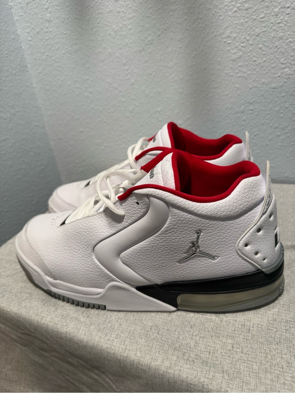 Air Jordan Big Fund BV6273-100 White Black Red Men’s Size 12